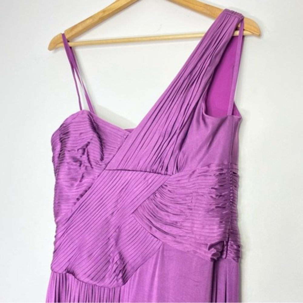 BCBGMaxaria One Shoulder Nikita Maxi‎ Dress Women Size Medium - Picture 5 of 9